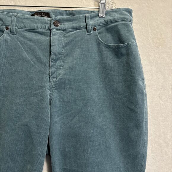 Talbots Teal Straight Leg Pants - Picture 3 of 12